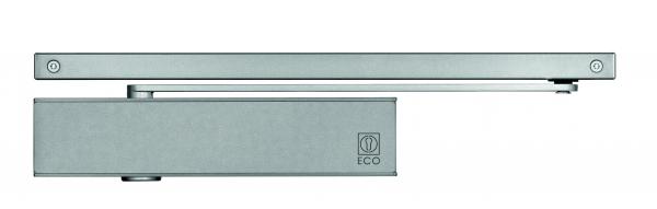 Gleitschienenschließer ECO Türbreite < 1250 mm TS61B Silber ähnlich RAL 9006