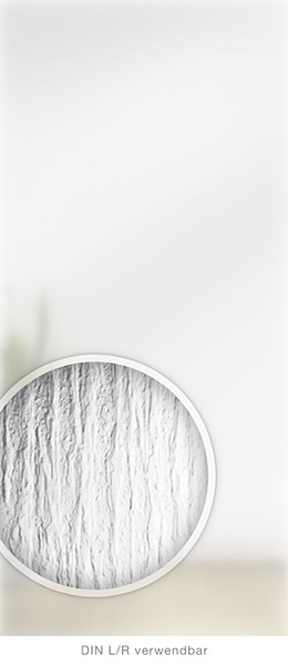 Lichtausschnittglas 4 mm Chinchilla weiß