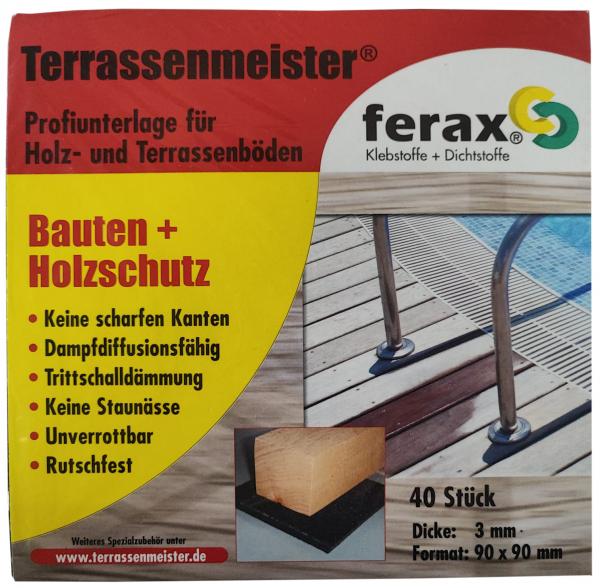 Pad Ferax Terrassenmeister für Terrassen 90 x 90 x 3 mm